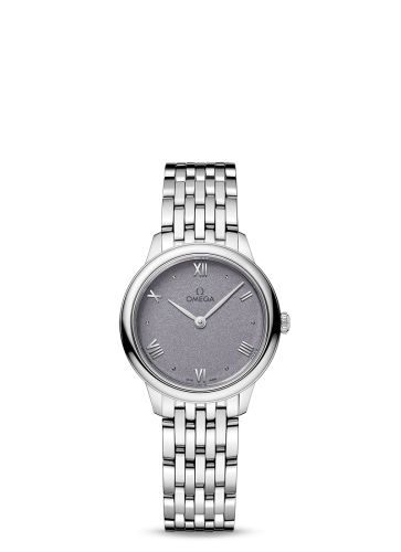 Omega De Ville Quartz 27.5 Stainless Steel / Lavender / Bracelet